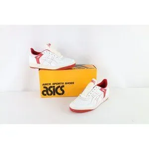 NOS Vintage 90s Asics Mens 11.5 Spell Out Outrage Lo Sneakers Shoes White Red NOS Vintage 90s Asics Mens 11.5 Spell Out Outrage Lo  main image 3